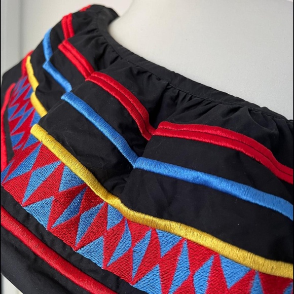 NWT Stella Jean one shoulder top with ruffled peplum size 6 - Picture 2 of 6